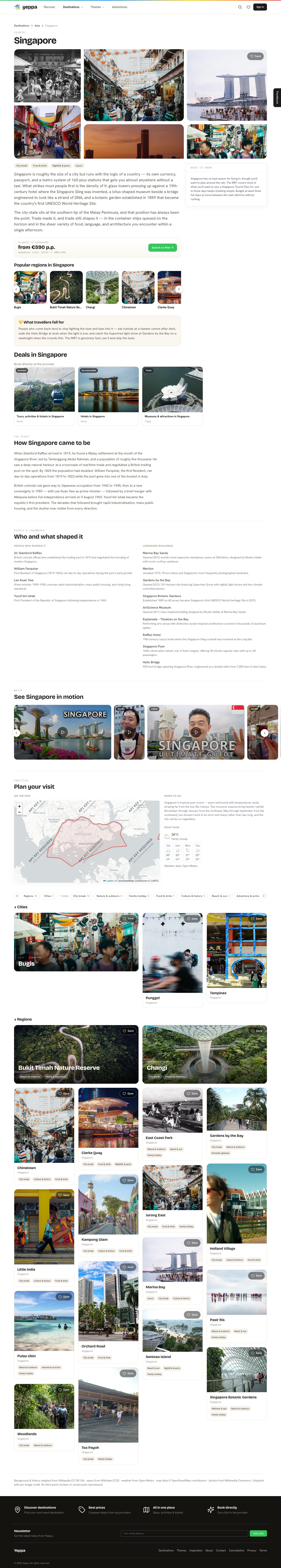 Volledige pagina-opname van Yeppa: Singapore.